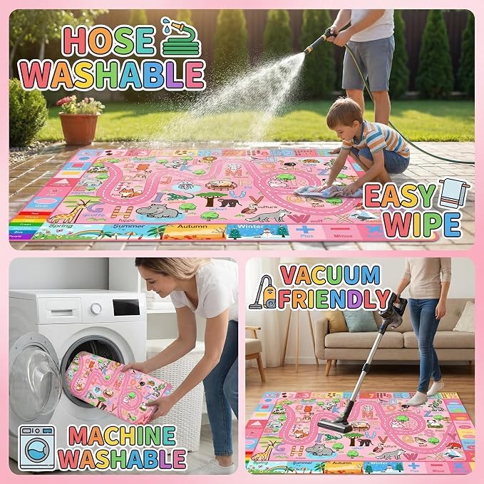 2.5x4 ft ABC Rug for Kids Room Nursery Classroom Rug, Kids Rugs for Playroom - Image 6