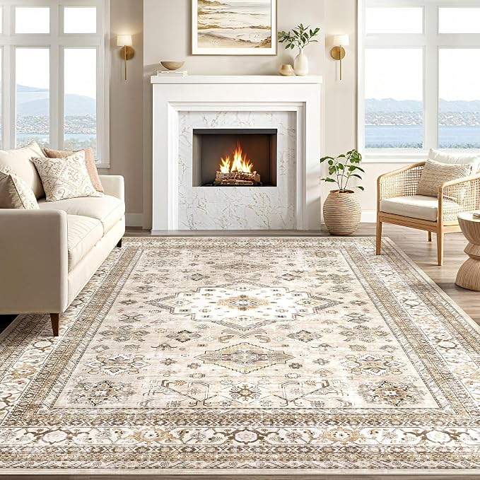 Vintage Living Room Area Rug 9X13 - Image 5