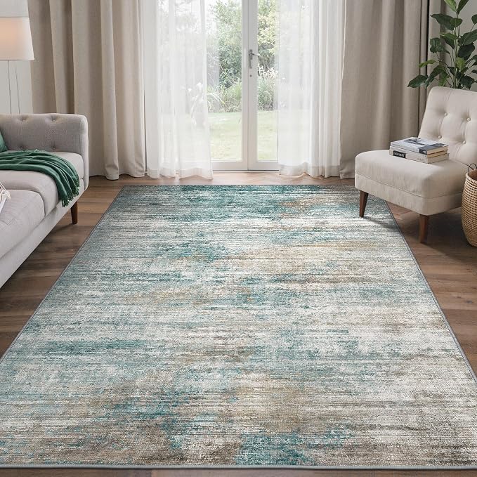 BEIMO Area Rugs 3x5 for Living Room Bedroom, Modern Abstract Machine Washable - Image 2