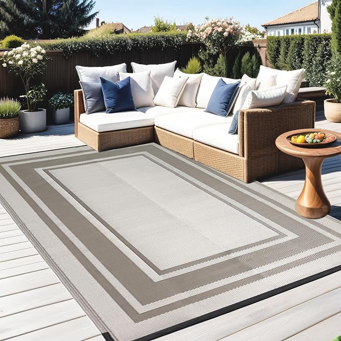 RURALITY Outdoor Rug 9x12 Feet Waterproof - Image 5