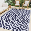 Smiry Waterproof Outdoor Rug 5x8 ft, Reversible Plastic Straw Patio Camping Rugs by Smiry