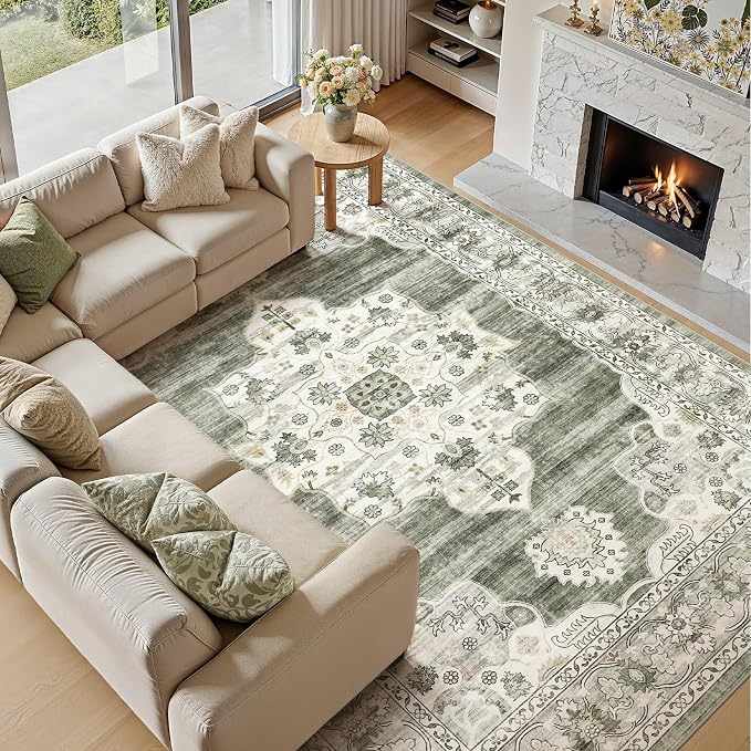 7x9 Washable Area Rug - Image 5