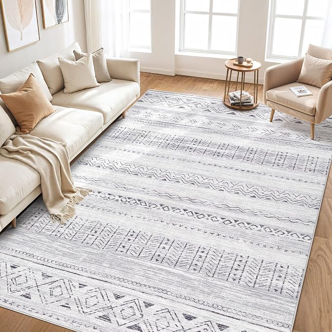 cotiled 10x12 Area Rugs Living Room Rug: Washable Boho Rugs - Image 7
