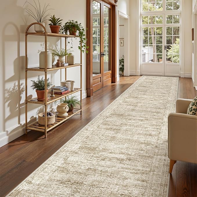 3x14 Washable Runner Rug for Hallway, Non-Slip Long Hallway Runner for Entryway - Image 4