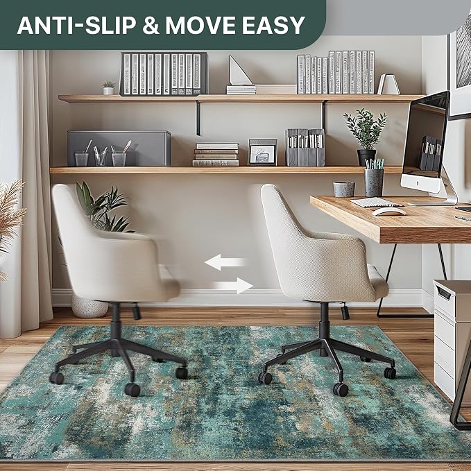 36"x48" Office Chair Mat for Hardwood Tile Floor, Under Desk Carpet Protector - Image 4