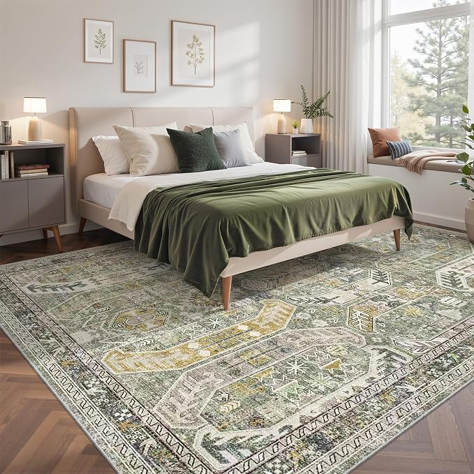 befbee 9x12 Area Rug, Ultra-Thin Washable Rugs - Image 8