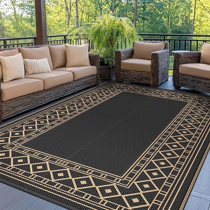 GENIMO Outdoor Rug Waterproof 6'x9' by GENIMO