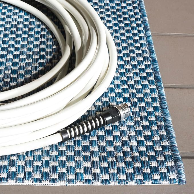 SAFAVIEH Courtyard Collection 2'7' x 5' Navy/Grey CY8521 Indoor/ Outdoor Patio - Image 3