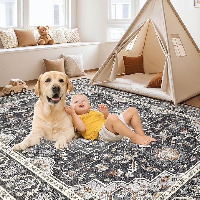 Vintage Living Room Area Rug 9x12 - Image 4