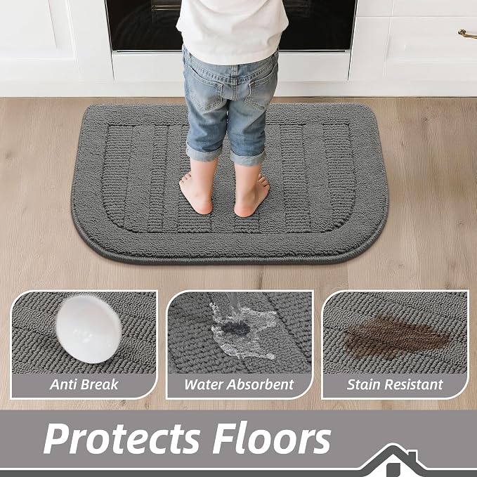 BEQHAUSE 24x40 Inch Kitchen Rug Mat Durable Kitchen Rugs Non-Slip Washable - Image 4