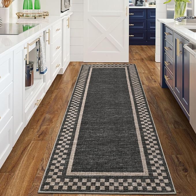 Rug Runners for Hallways 2x8 Washable Kitchen Runner Rug Non Slip Low Pile by GarveeHome