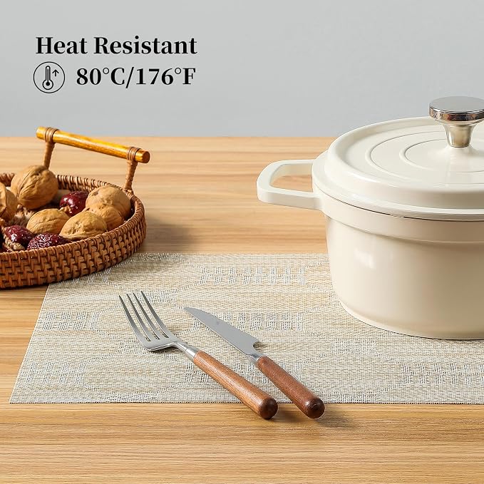 Leetaltree Wheat Placemats Set of 4 - Image 5