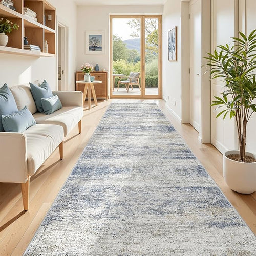 3x16 Washable Runner Rug for Hallway, Non-Slip Long Hallway Runner for Entryway by Restydon