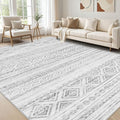 cotiled 9x12 Area Rugs Living Room Rug: Washable Boho Rugs by COTILED