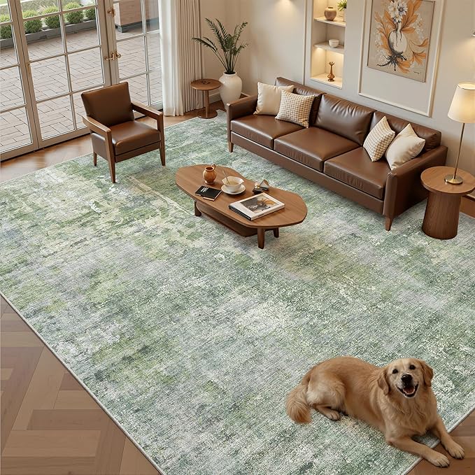 Soalmost Washable Area Rug 8x12, Large Soft Rugs by Soalmost