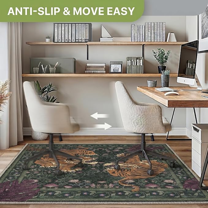 48"x60" Office Chair Mat for Hardwood Tile Floor, Under Desk Carpet Protector - Image 3