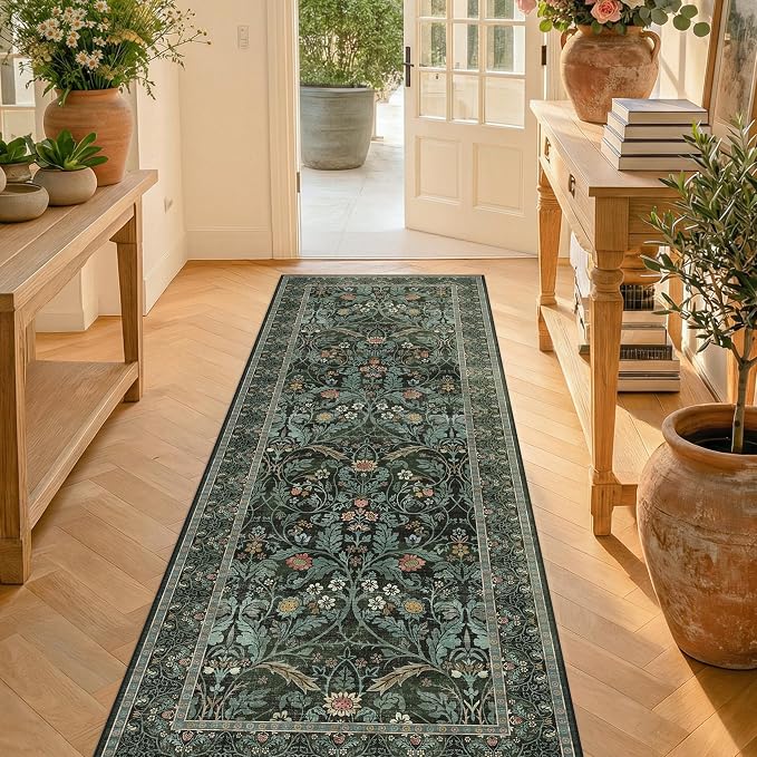 Washable 2'6"x8' Kitchen Runner Rugs Non Skid, 8ft Long Hallway Runner Rug - Image 3