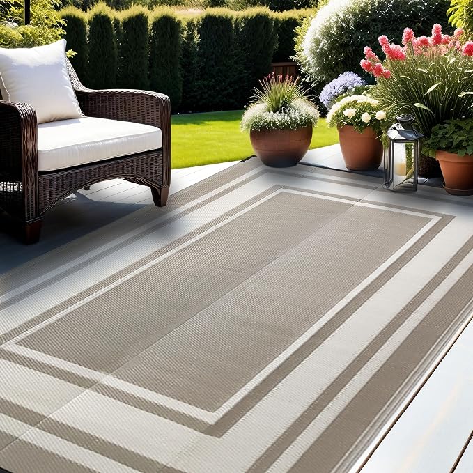 RURALITY Outdoor Rug 9x12 Feet Waterproof - Image 6