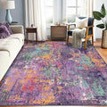 RELEANY Washable Area Rugs 10'x14 Non-Slip Modern Abstract Soft by RELEANY