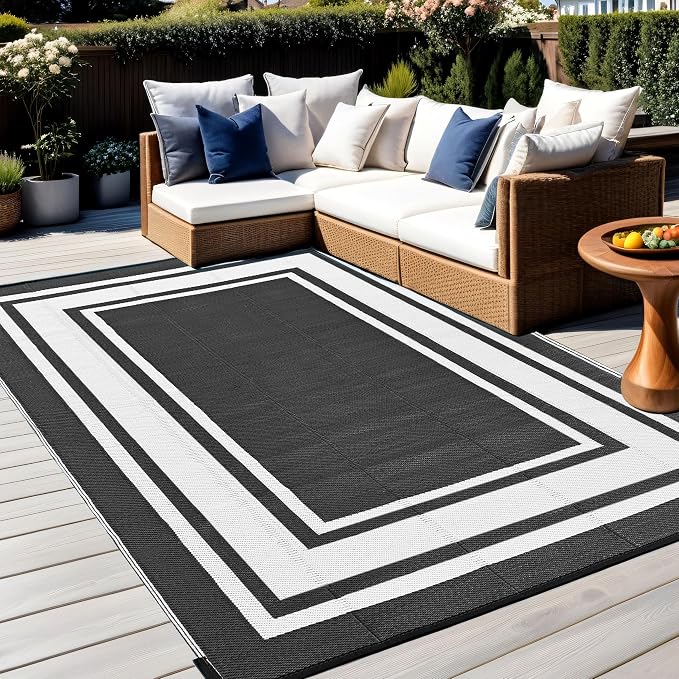 RURALITY Outdoor Rug 9x12 Waterproof - Image 4