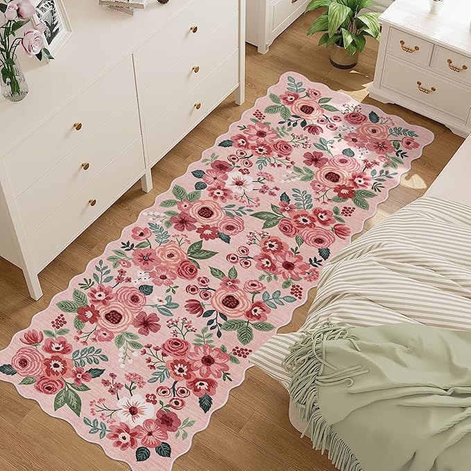 DUKINO 2x6 Runner Rug for Hallway, Washable Kitchen Rug by DUKINO