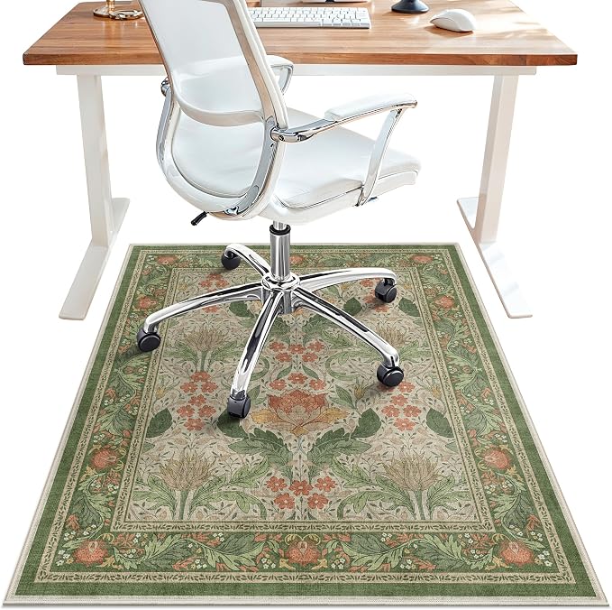48"x60" Office Chair Mat for Hardwood Tile Floor, Under Desk Carpet Protector by BESBLEE