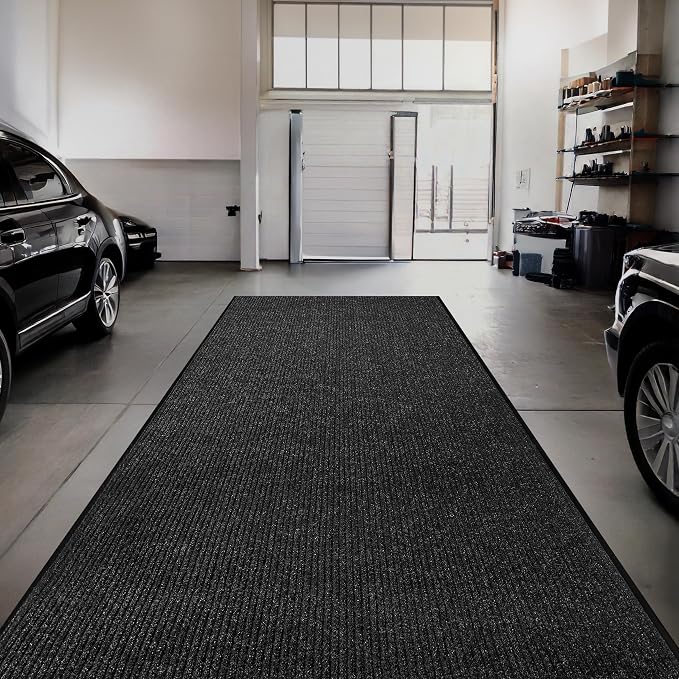 Commercial Door Mat 3'x6' Black, Heavy Duty Industrial Floor Mat - Image 2