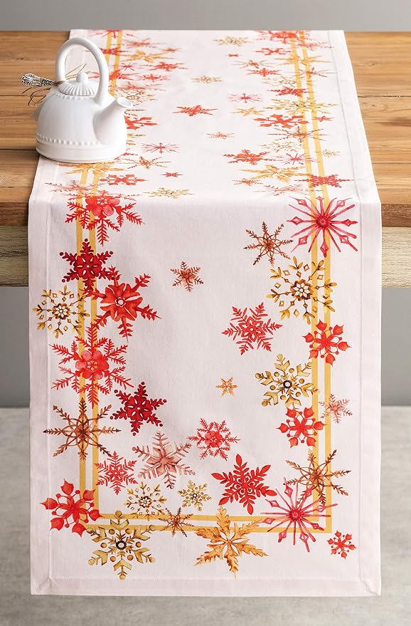 Maison d' Hermine Table Runner 100% Cotton 14.50" x 48" | Table Runners 48 - Image 9