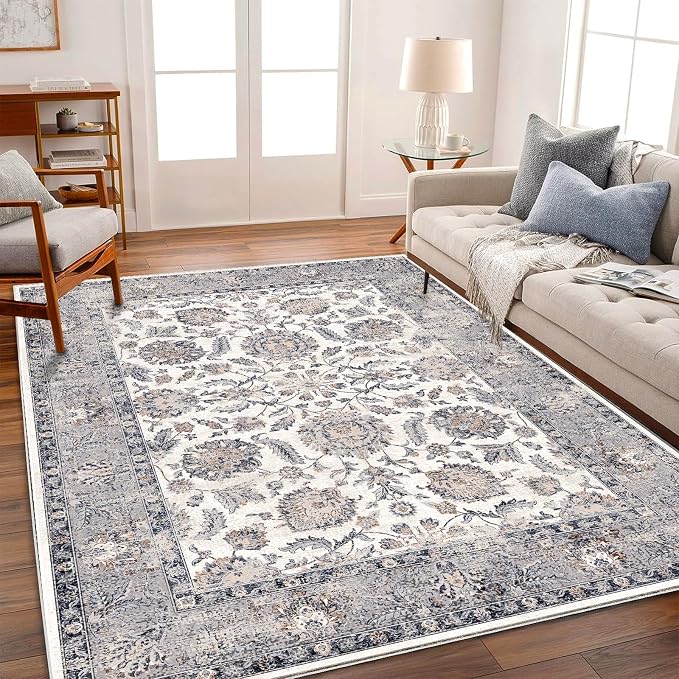 CHAMPLANT Washable Area Rug 4x6 Rugs by CHAMPLANT