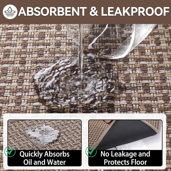 Indoor Door Mat 36x60 Dirt Resistant and Absorbent, Non-Slip Rubber Backing - Image 6
