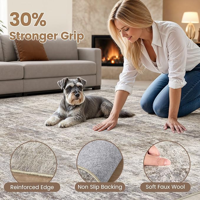 cotiled Washable 10x14 Area Rug - Image 3