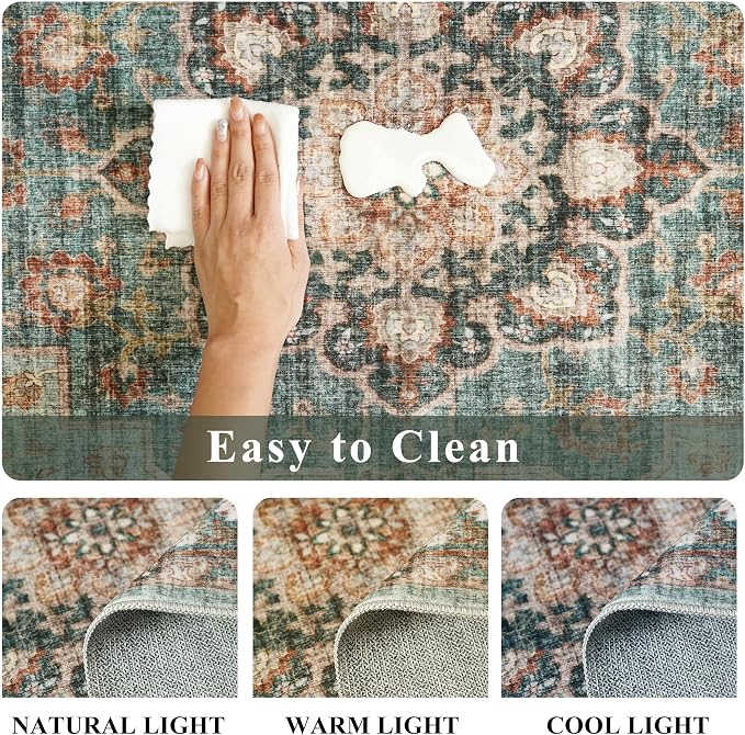 TOPRUUG Green Washable Entry Rug - Image 6