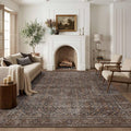 Latte&Fog 6x9 Area Rugs for Living Room, Large Vintage Taupe Brown Washable Rug by LatteFog