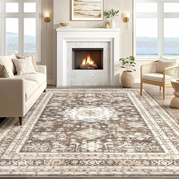 Vintage Living Room Area Rug 6x9 - Image 5