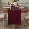 Burgundy Table Runner, Waterproof Washable Runners 90 Inches Long | Reusable by KAIPHO