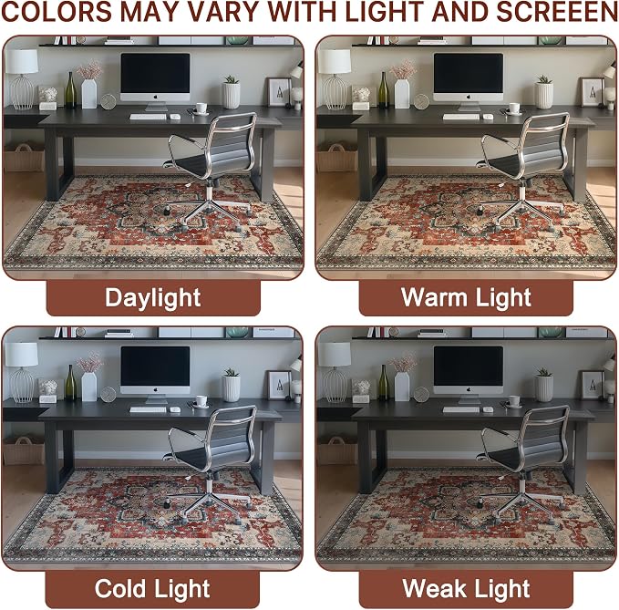 Office Chair Mat for Hardwood Tile Floor, Under Desk Carpet Protector for - Image 6