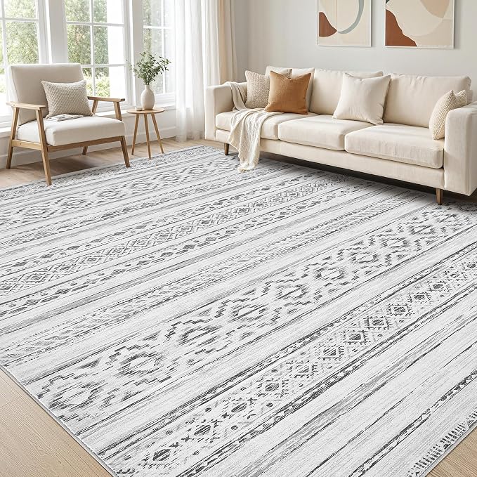 cotiled 10x14 Area Rugs Living Room Rug: Washable Boho Rugs by COTILED