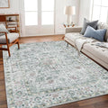 CHAMPLANT Area Rug 5'x7' Washable Rug Vintage Traditional Floor Cover Thin by CHAMPLANT