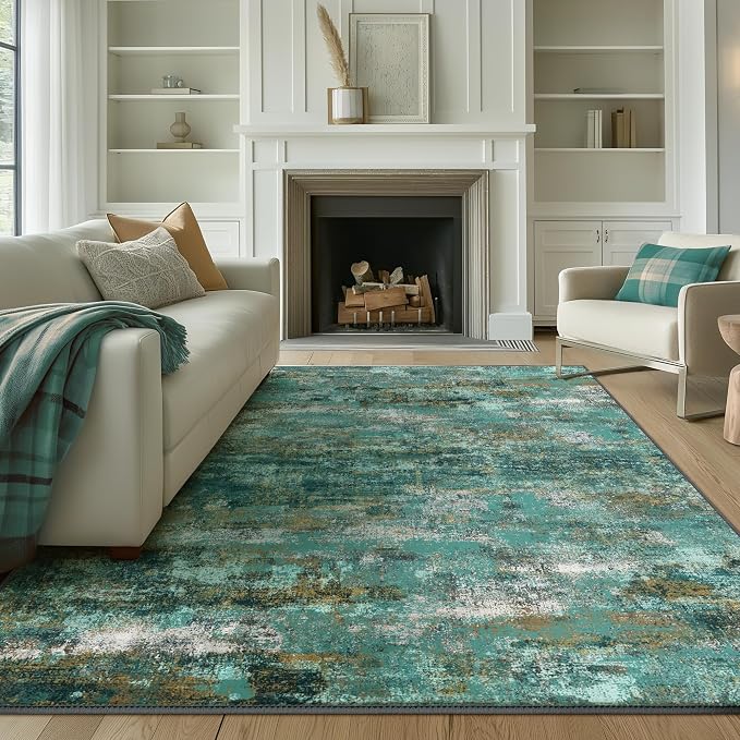 BEIMO Area Rugs 6x9 for Living Room Bedroom, Modern Abstract Machine Washable - Image 4