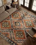 BESTSWEETIE Area Rug 6x9 Rug Machine Washable Non-Slip Low Pile Print Pattern by BESTSWEETIE