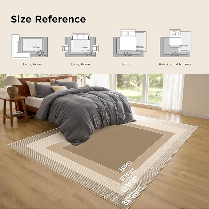 Bedsure 9x12 Faux Wool Area Rugs - Image 8