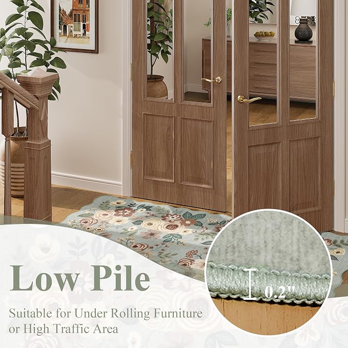 DUKINO 2x6 Runner Rug for Hallway, Washable Kitchen Rug - Image 9