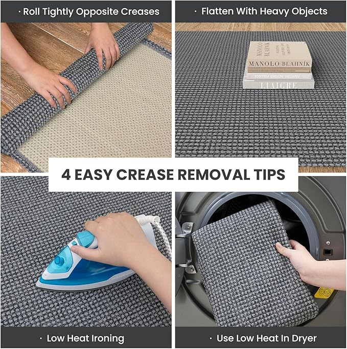IOHOUZE Washable Area Rug 6x9 Non Slip Rubber Backed Rugs - Image 2