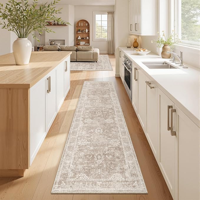 Madane Runner Rug 2x8 for Hallway, Kitchen Non-Slip Runner Rug by Madane