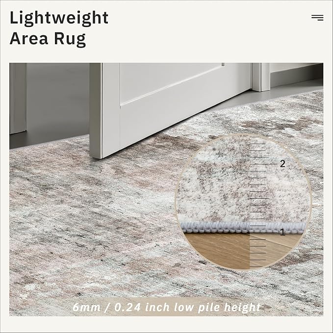 Soalmost Runner Rug 2x6 Washable Non-Slip Kitchen Runner Rugs - Image 7