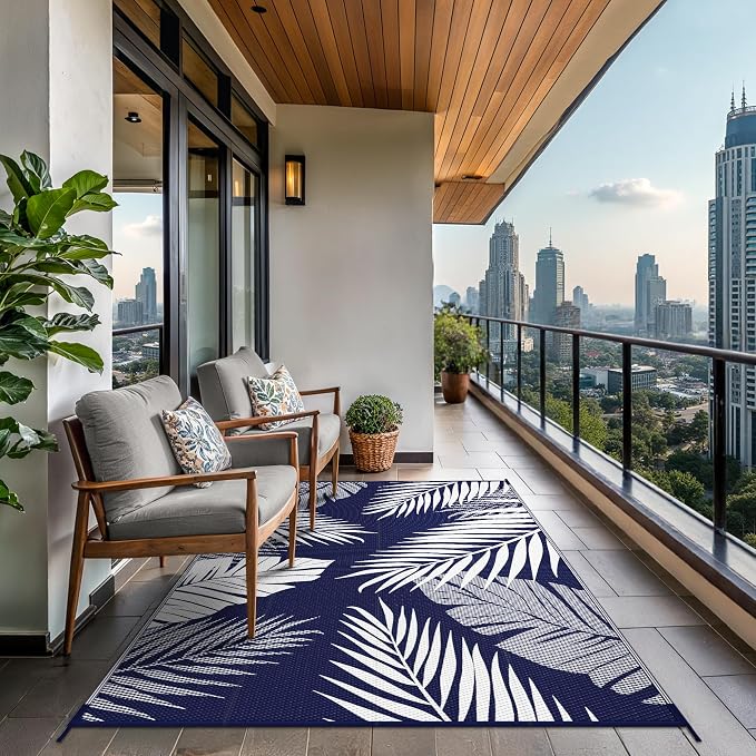 GENIMO Outdoor Rug 9' x 12' Waterproof - Image 4