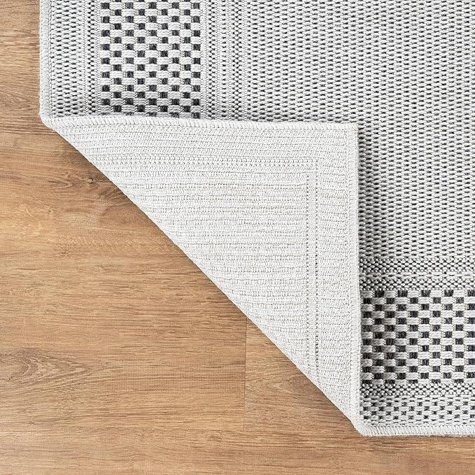CAMILSON Easy Jute Rug 5x7, Indoor Outdoor Off-White Color Fiber Area Rugs - Image 5