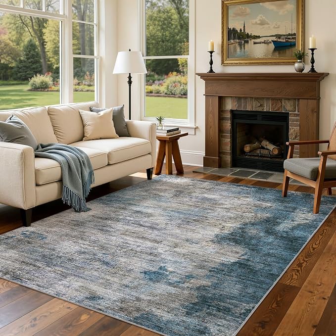 DMOYEST 10x14 Area Rug for Living Room, Washable & Non Slip Large Indoor Carpet - Image 4