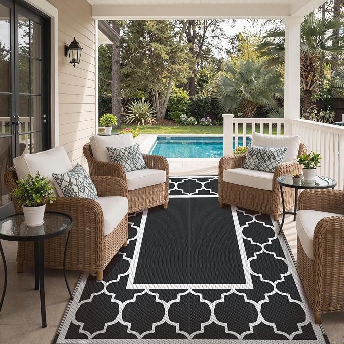 GENIMO 6' x 9' Outdoor Rug Waterproof - Image 6
