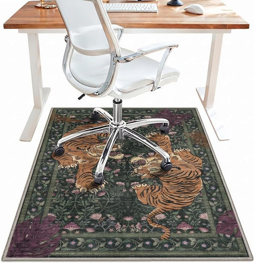 36"x48" Office Chair Mat for Hardwood Tile Floor, Under Desk Carpet Protector by BESBLEE